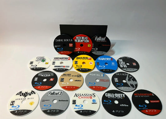 PS3 Game Console Coaster Holder With Coasters Of Choice(6 Min)