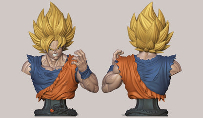 Goku Bust Statue