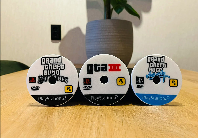 PS2 Game Console Coaster Holder With Coasters Of Choice(6 Min)
