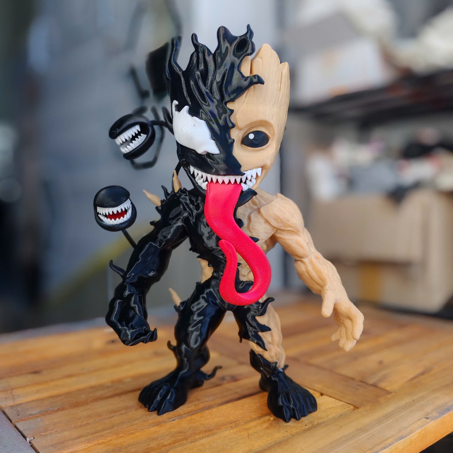 Venomized Groot Figure