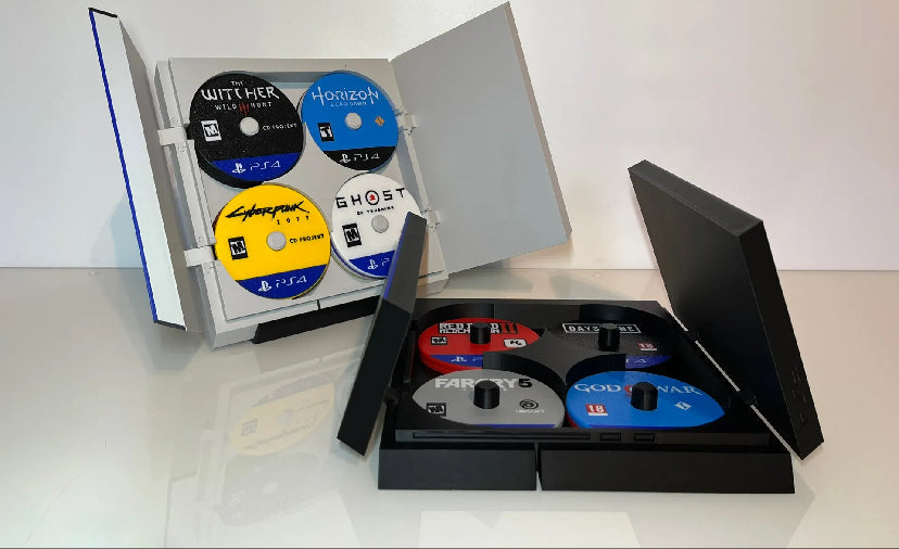 PS4 Game Console Coaster Holder With Coasters Of Choice(6 Min)
