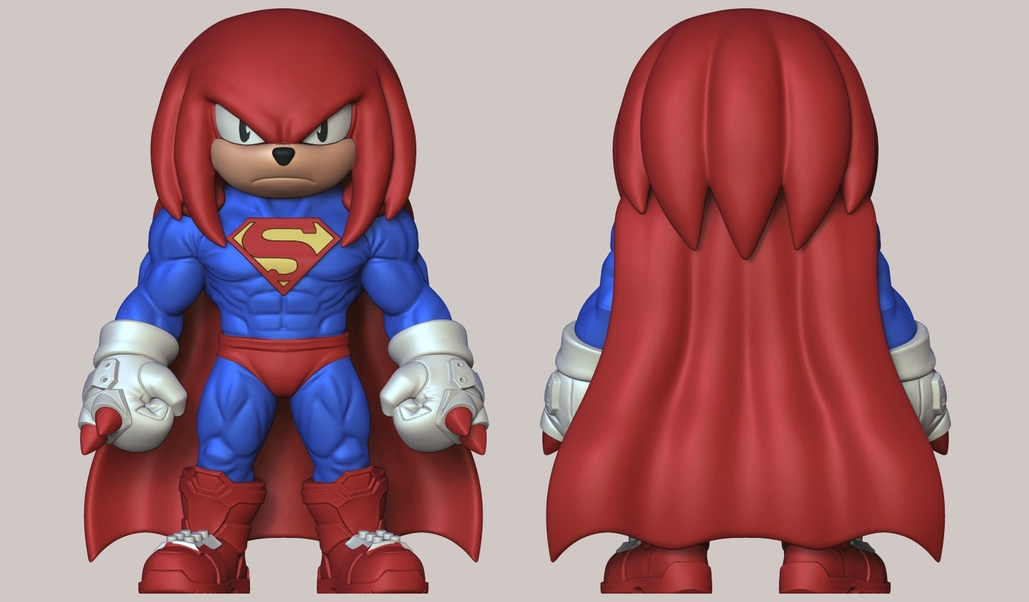 Knuckles Superman Figure