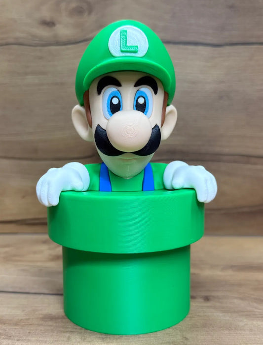 Luigi In Pipe Figure