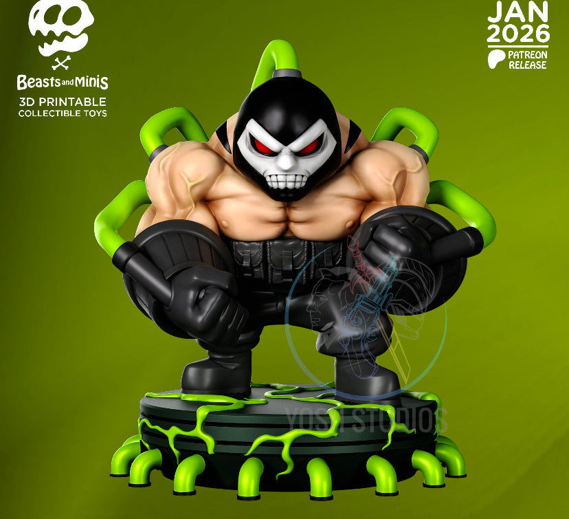 Bane Beast & Minis 3D Printed Collectible