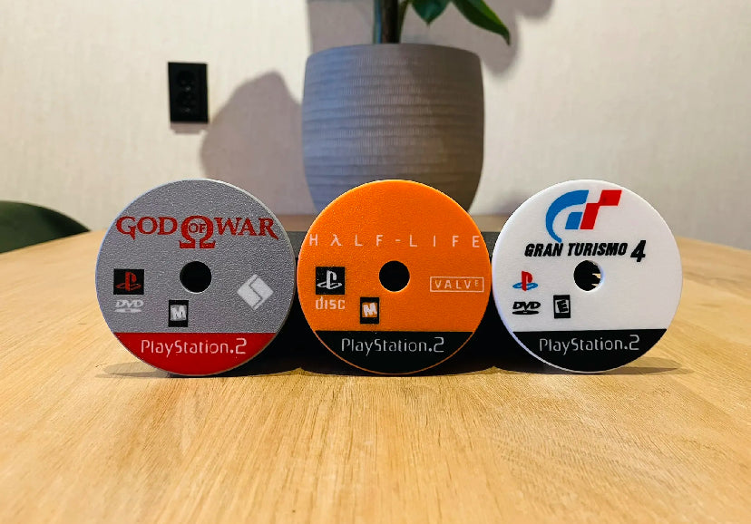PS2 Game Console Coaster Holder With Coasters Of Choice(6 Min)